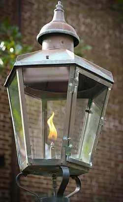 gas lamp installation