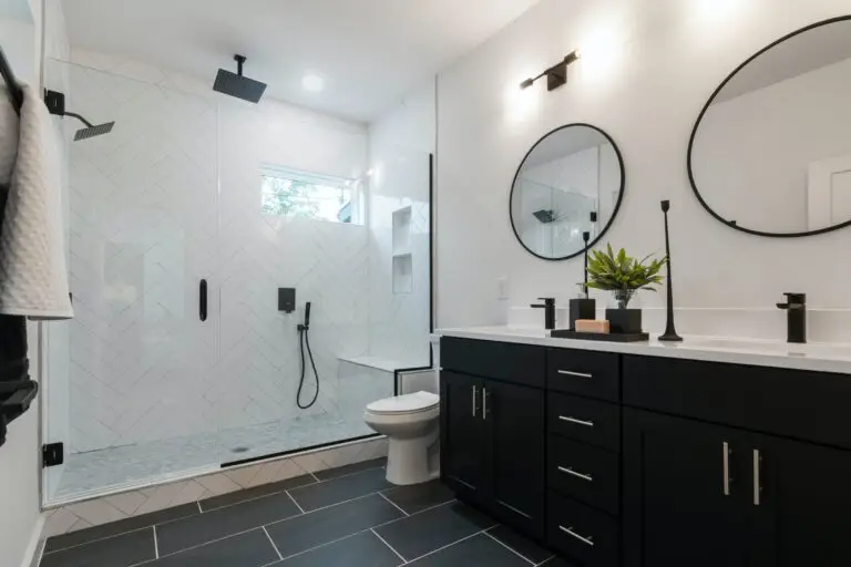 modern shower after Houston bathroom remodeling