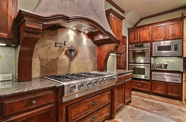 Kitchen with pot filler after Houston kitchen remodeling