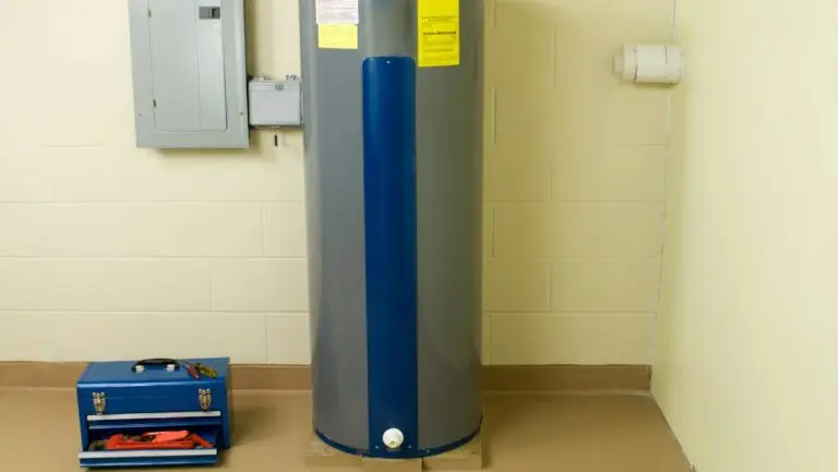 Hot water heater and Houston water heater repair tools in utility room