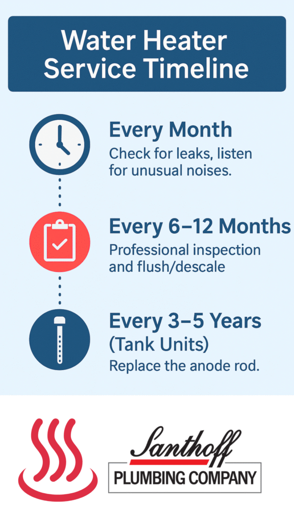 Water Heater Maintenance by Santhoff Plumbing in Houston